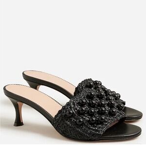 NIB Jcrew Rafia with beads Violetta sandal
